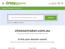 Tablet Screenshot of cheesemaker.com.au